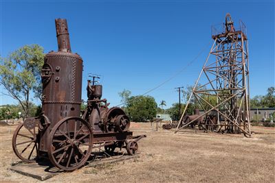 Historische Maschinen in Pine Creek